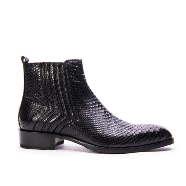 Jo Ghost Stivaletto nero in pitone 2014 Sconto