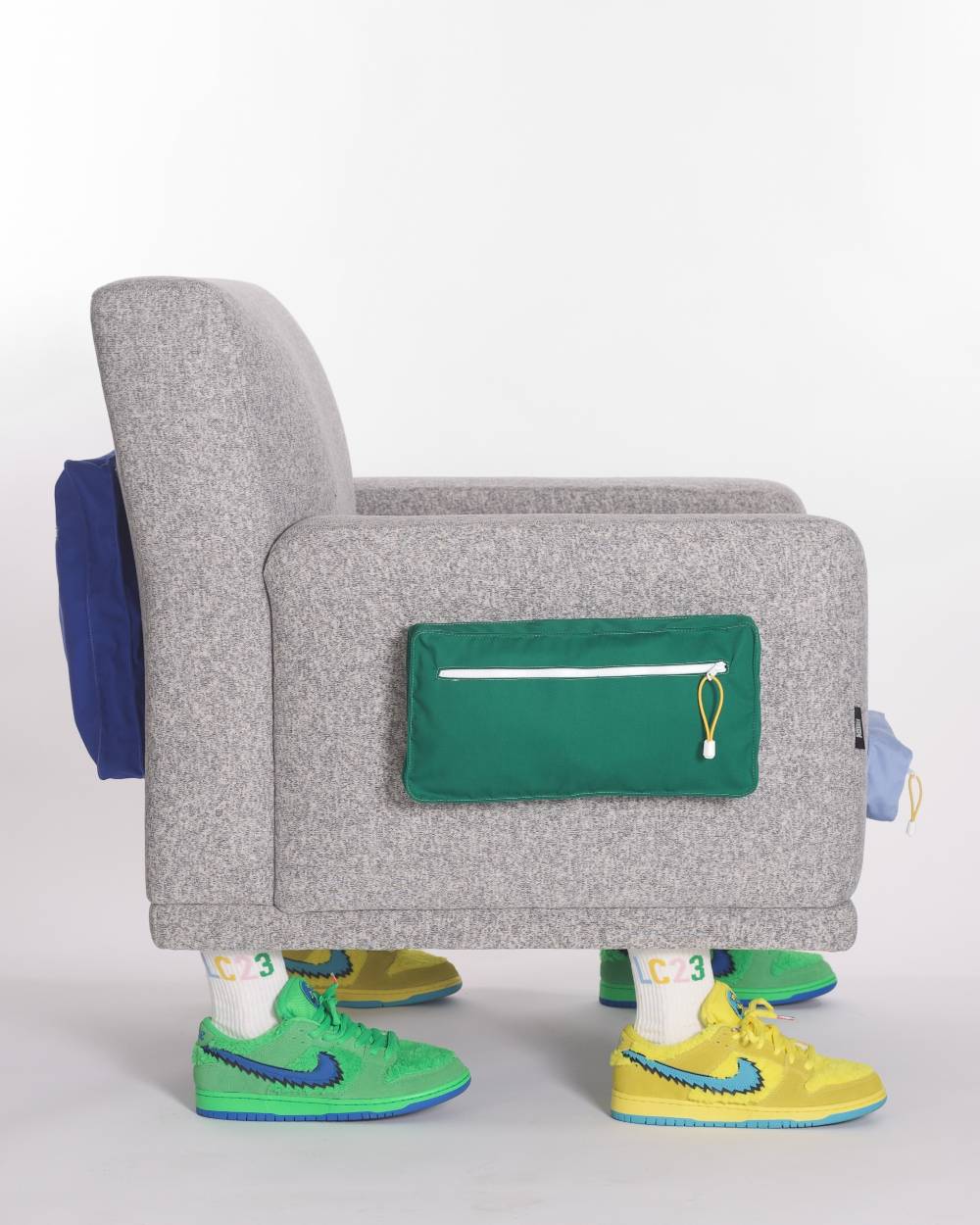 Lc23 Wood Feet Polartec Armchair Fino Al -60%