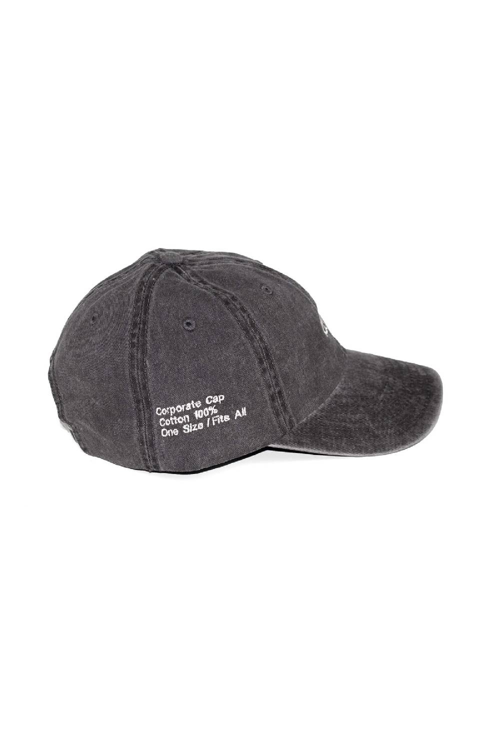 Lc23 Baseball Cap Washed Black Fornitura limitata