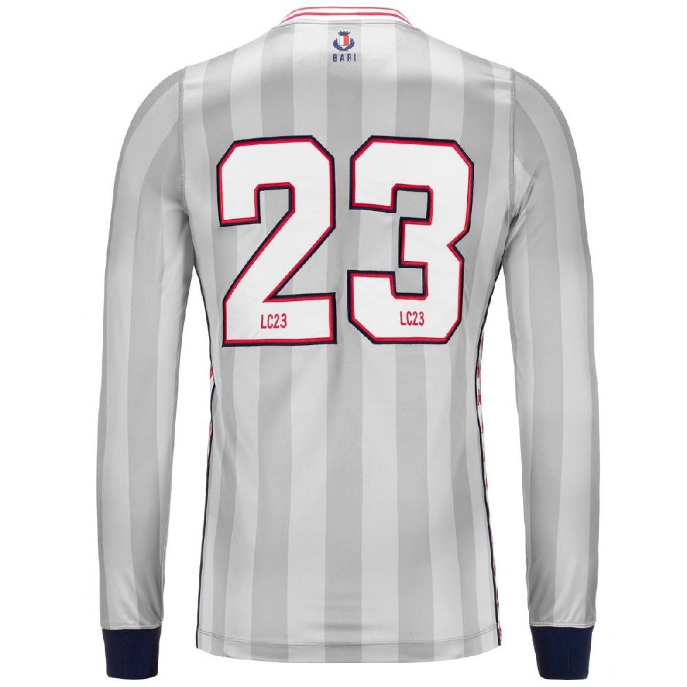 Lc23 LC23 x Kappa x SSC BARI Silver Jersey Long Sleeve Esporta salva