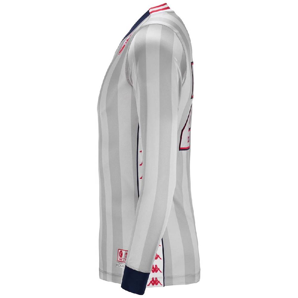 Lc23 LC23 x Kappa x SSC BARI Silver Jersey Long Sleeve Esporta salva
