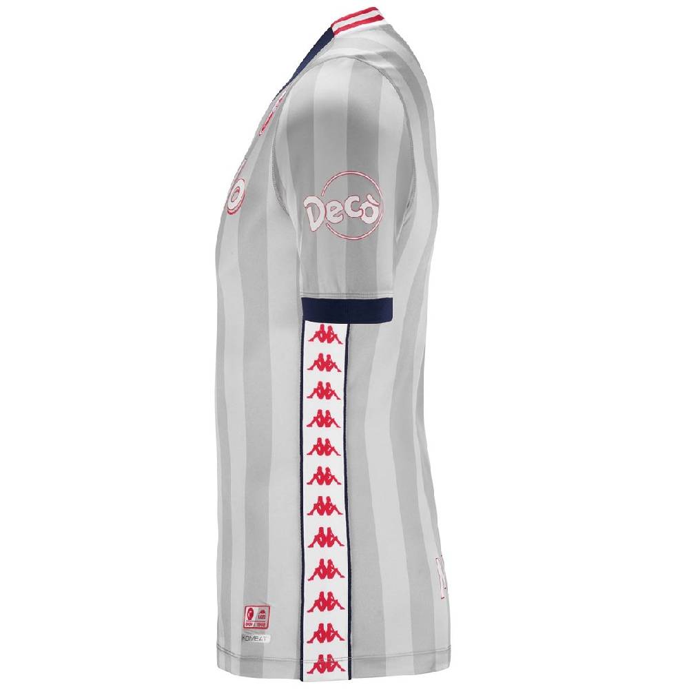 Lc23 LC23 x Kappa x SSC BARI Silver Jersey Short Sleeve Black Friday Prezzi