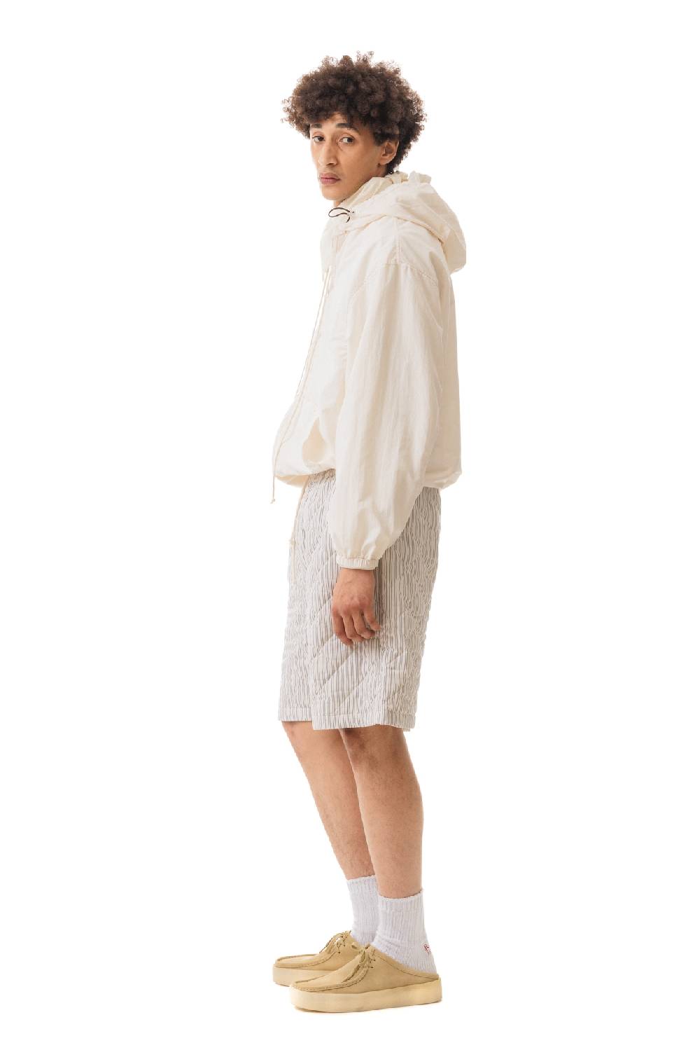 Lc23 Quilted Popeline Shorts Cream-Black 2025