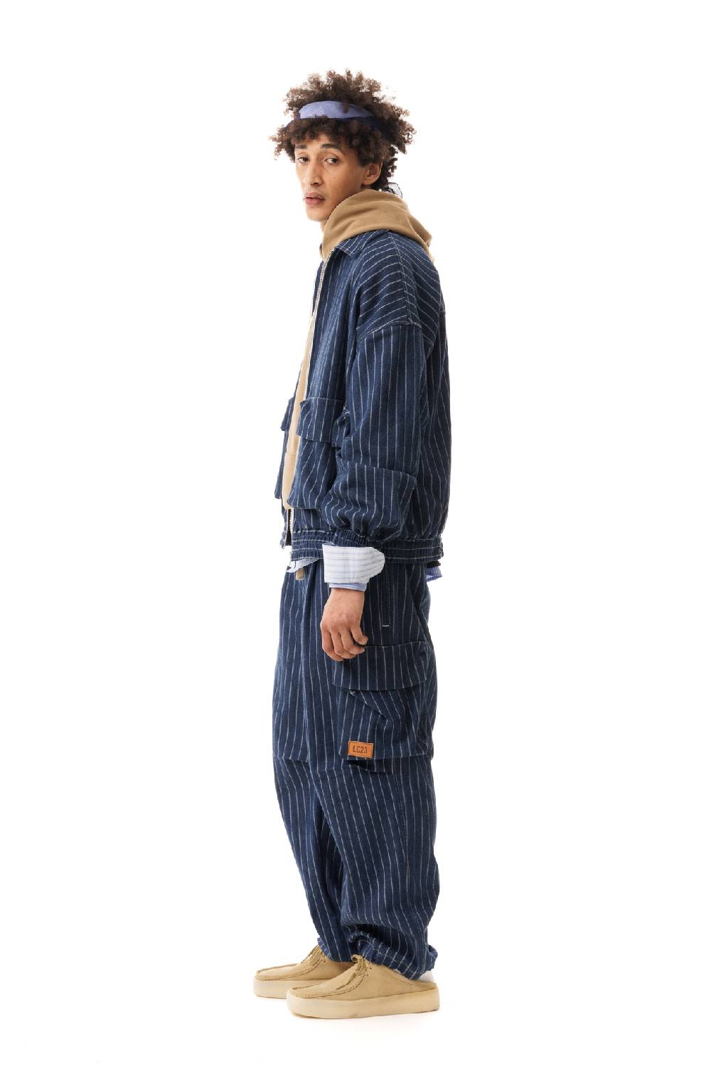 Lc23 Gessato Denim Jacket Qualità Garantita