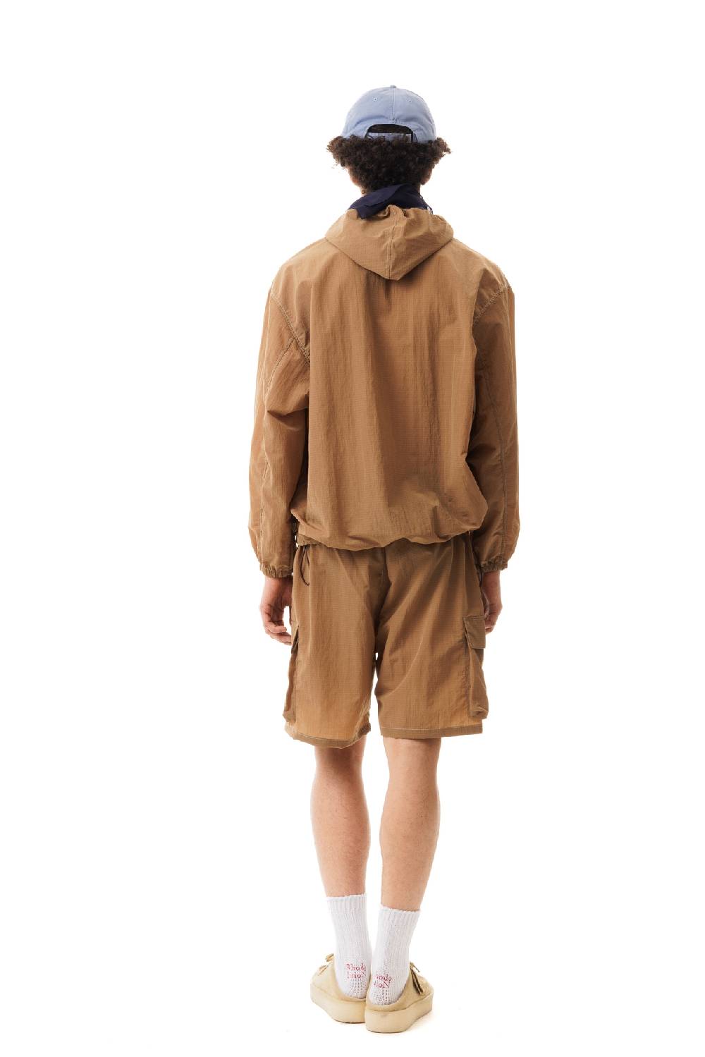 Lc23 Nylon Hooded Jacket Brown Acquista Ora