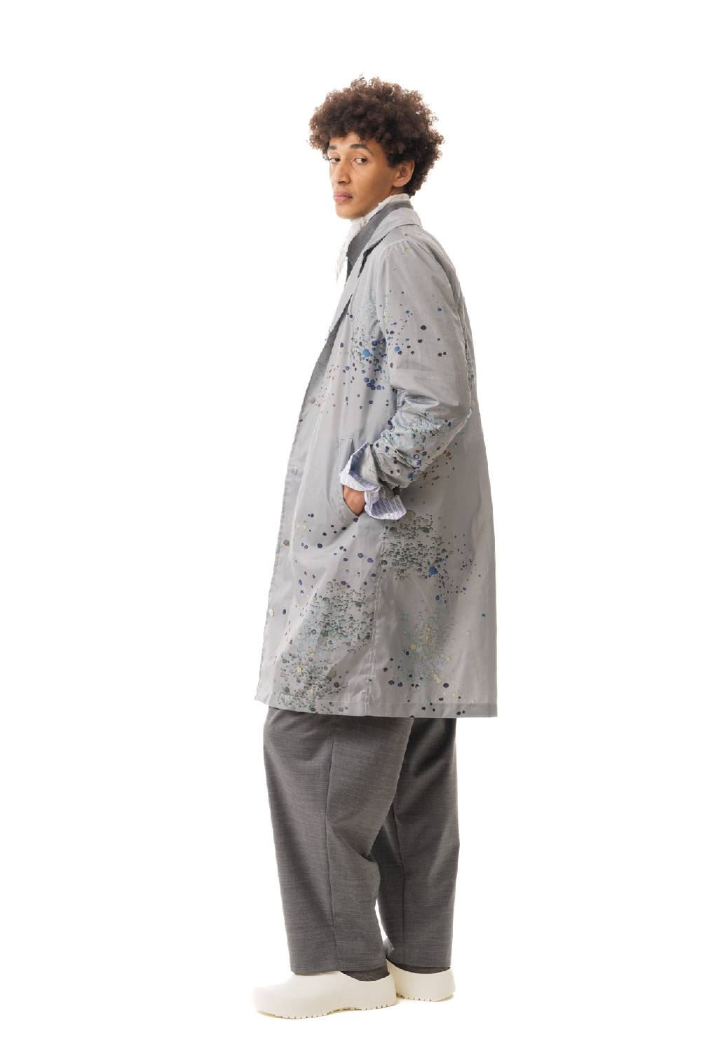 Lc23 Splash Printed Nylon Coat Promozione Limitata