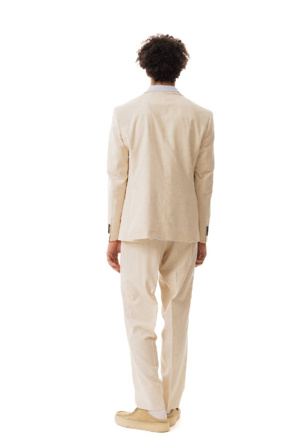 Lc23 Misto Lino Cream Blazer Affare Del Giorno