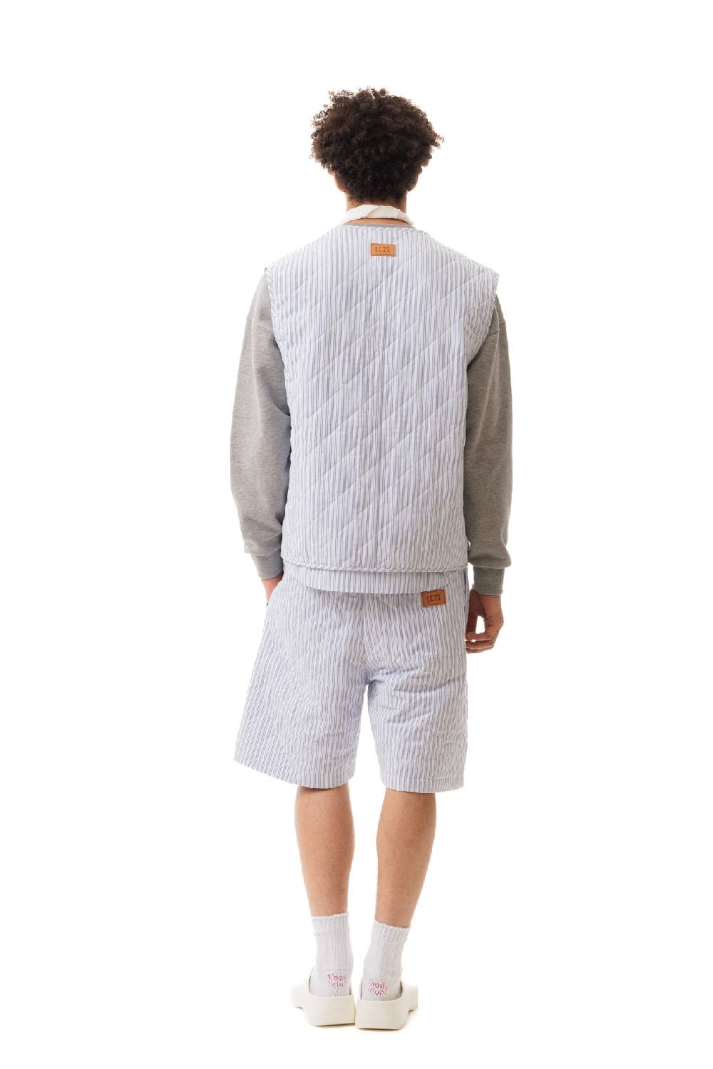 Lc23 Quilted Popeline White-Blue Vest Presa