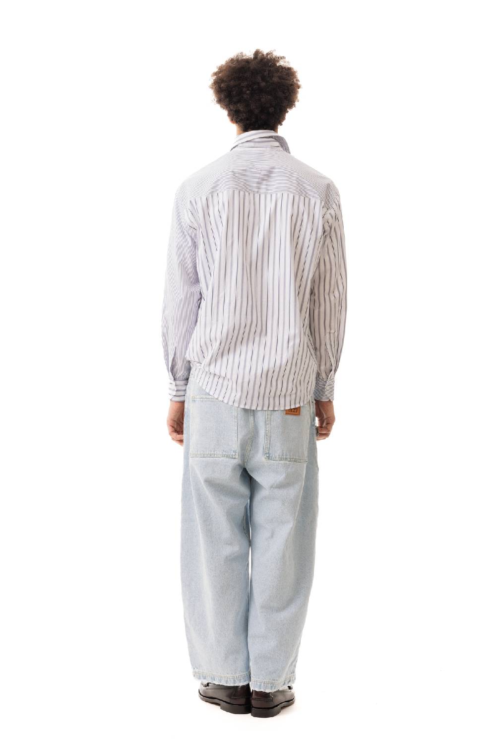 Lc23 Double Popeline Stripes Shirt Navy Online