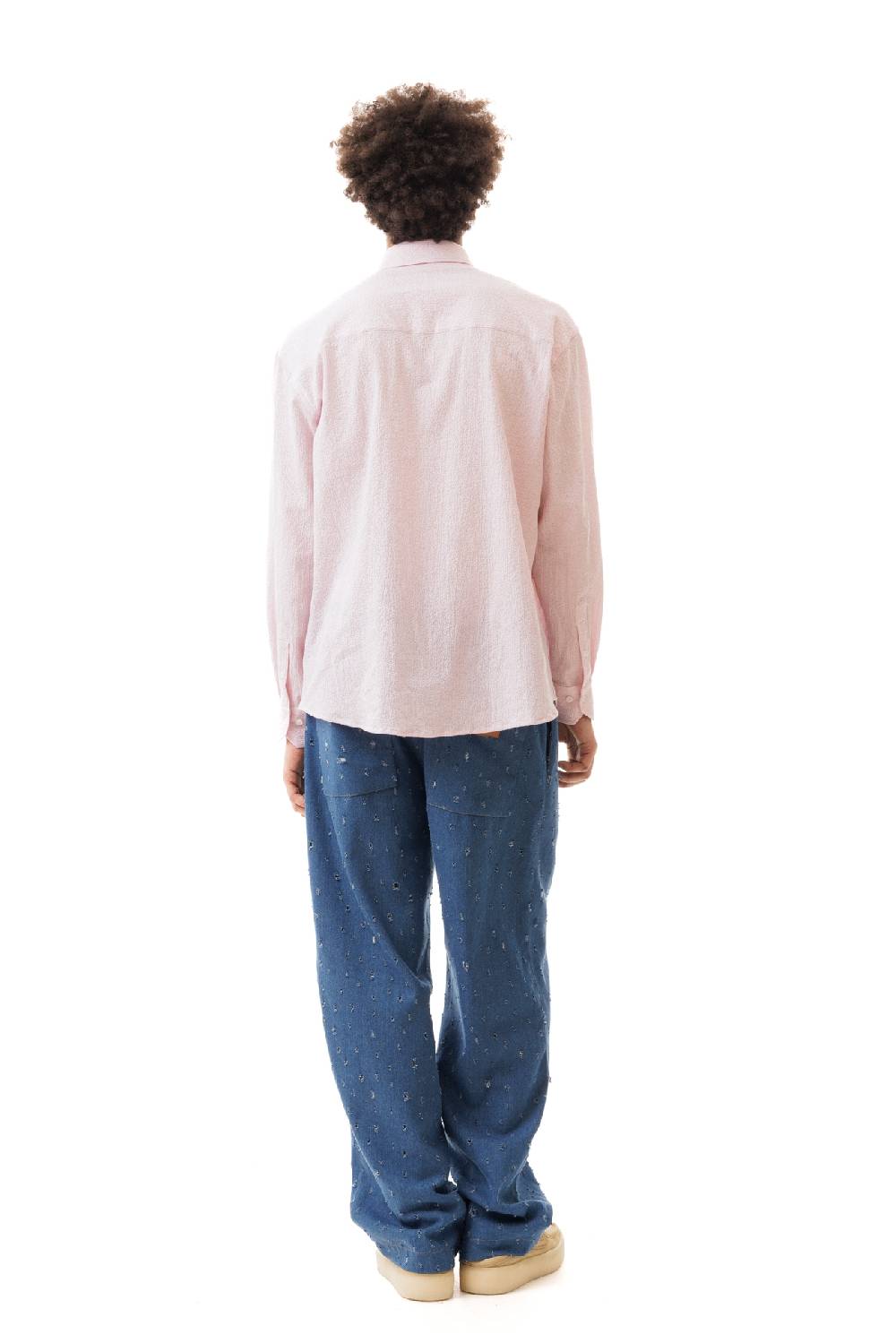 Lc23 Seersucker Shirt Pink Outlet