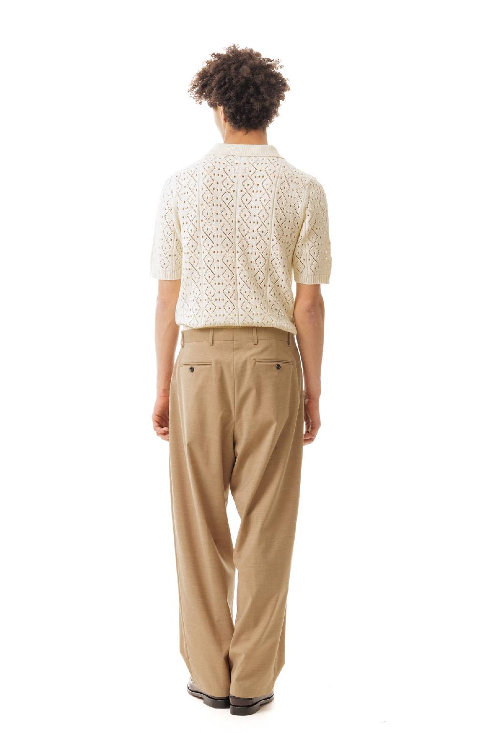 Lc23 Crochet Polo Sweater Sconto di tempo limitato