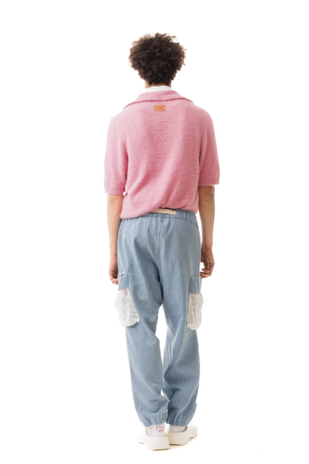 Lc23 Hairy Polo Sweater Pink Prezzo di fabbrica