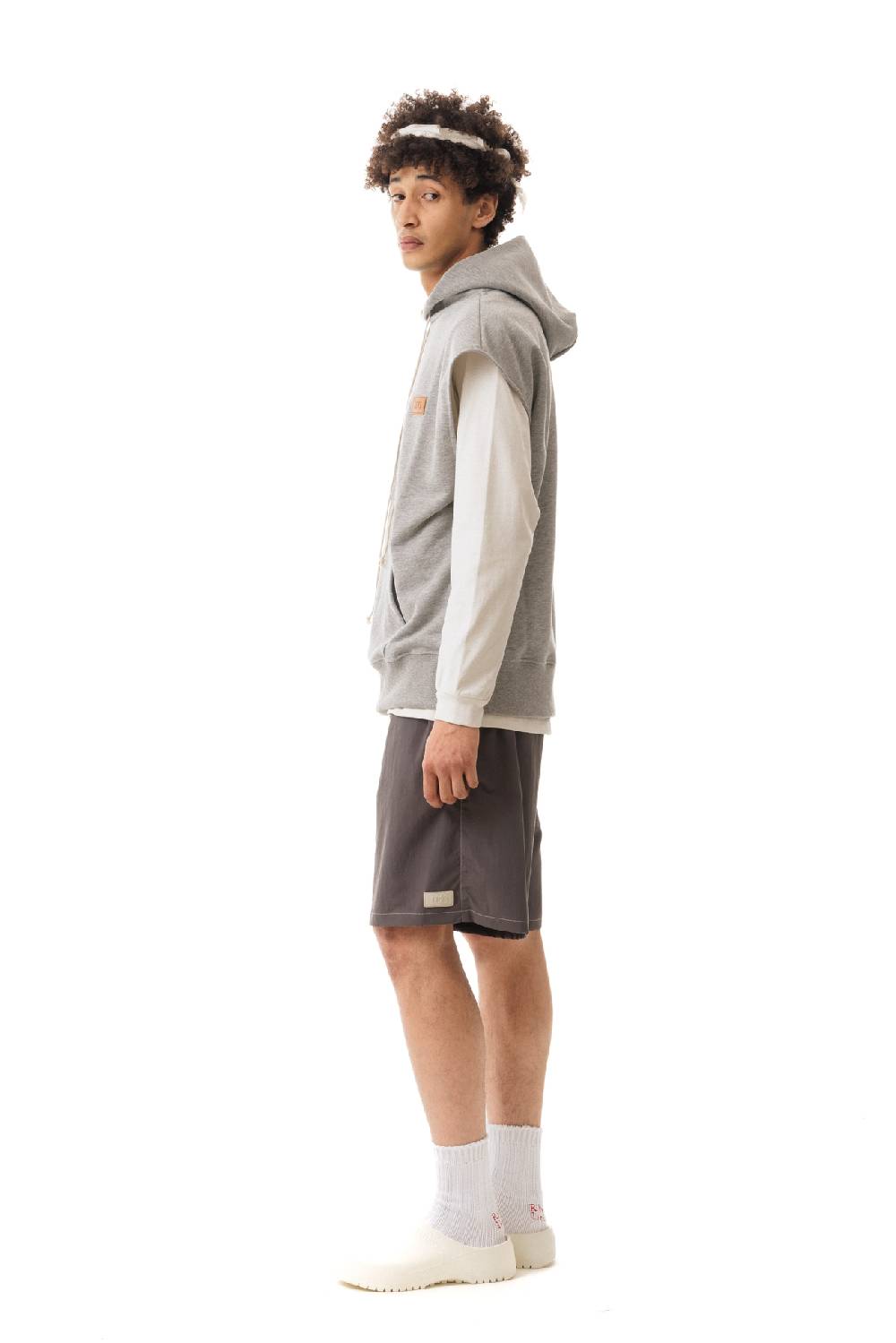 Lc23 Hoodie Vest Grey Flash Sale