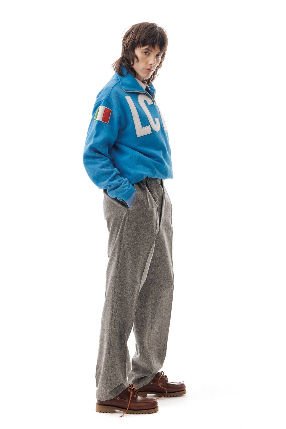 Lc23 LC23 x KAPPA EROI SWEATER BLUE Offerta migliore