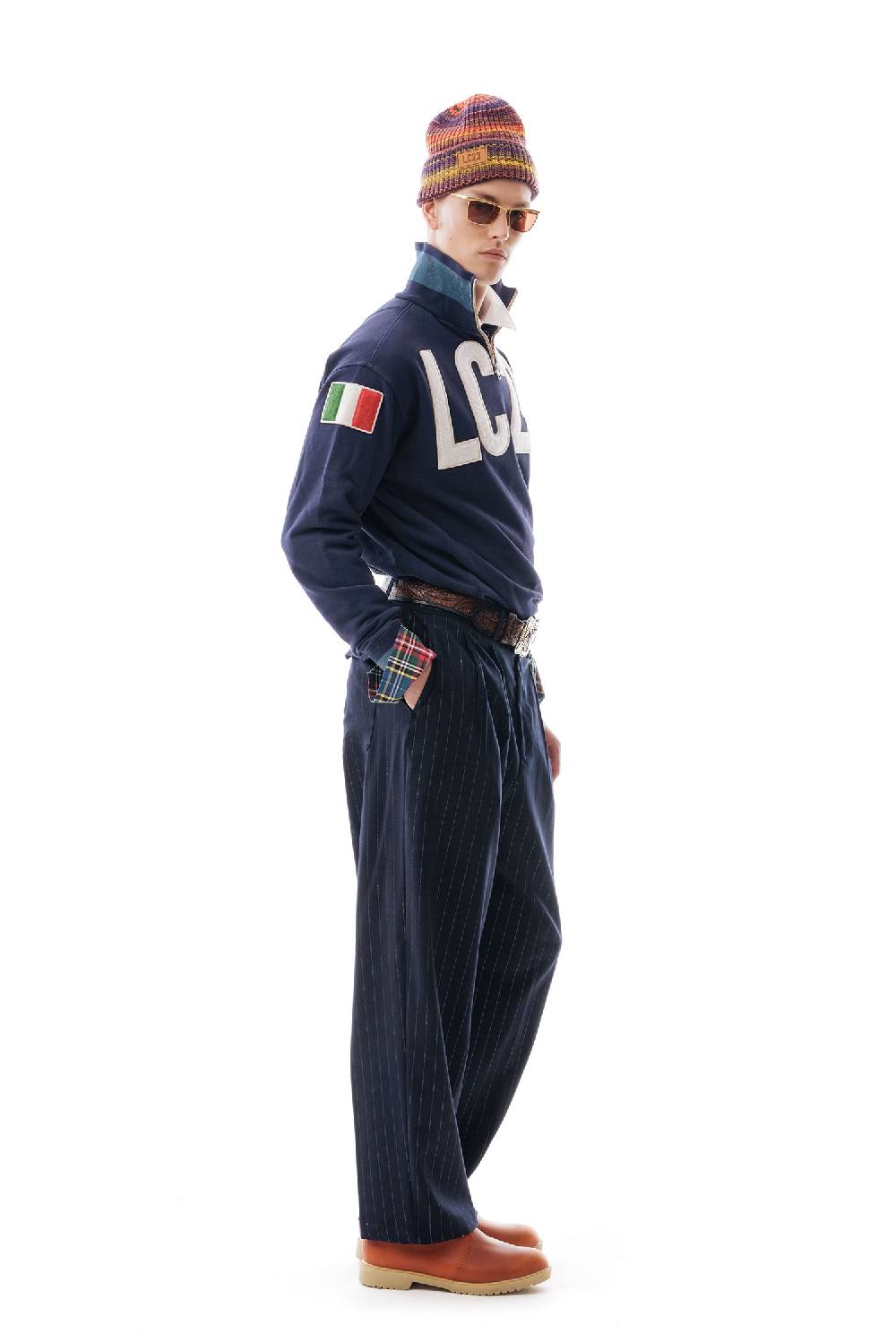 Lc23 LC23 x KAPPA EROI SWEATER NAVY Latest fashion