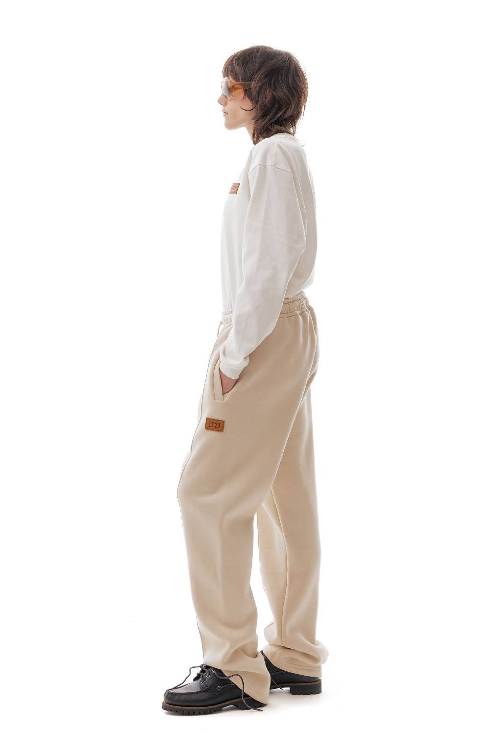 Lc23 Fleece Basic Pants Beige Offerte esclusive