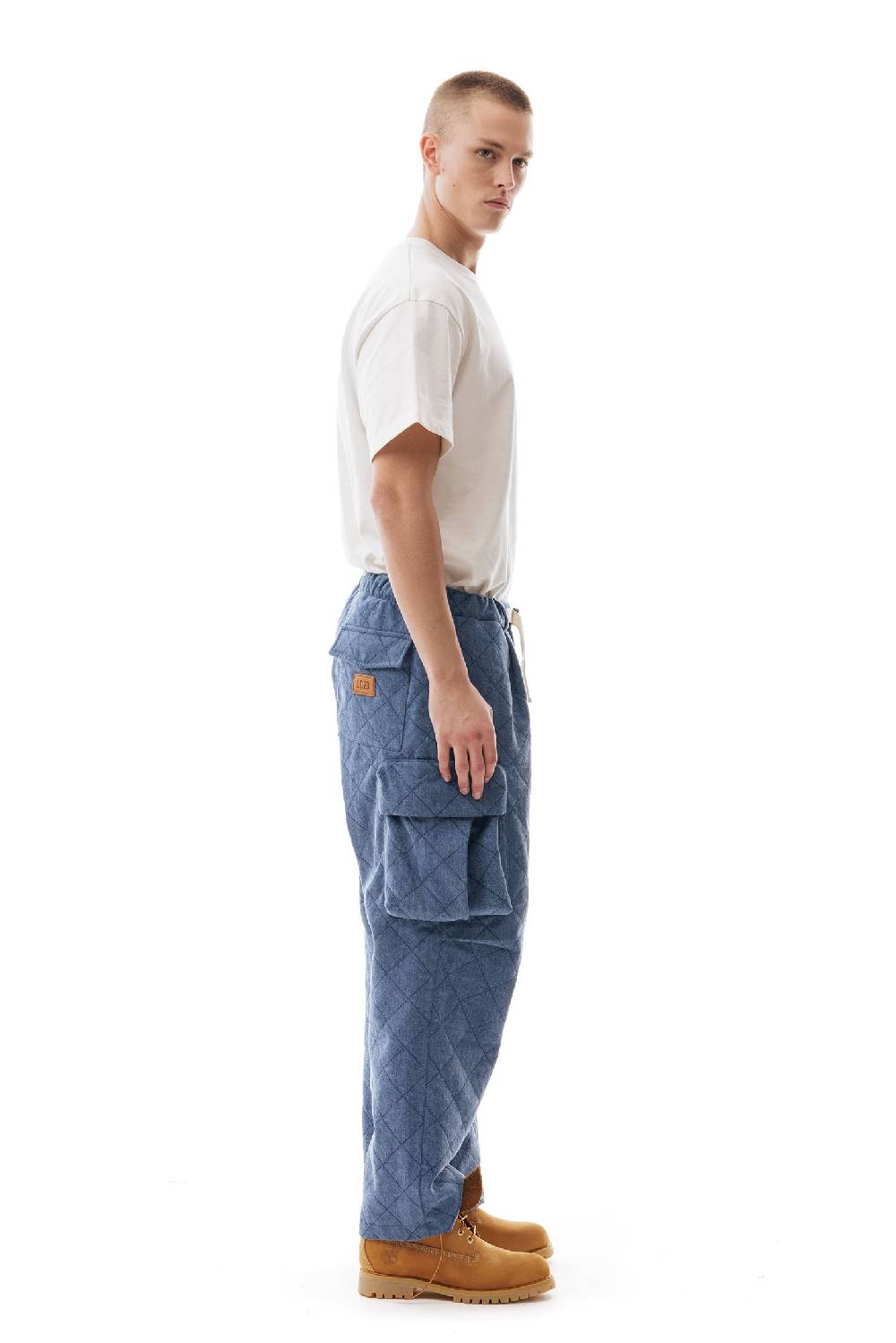 Lc23 Quilted Denim Cargo Pants Grandi sconti