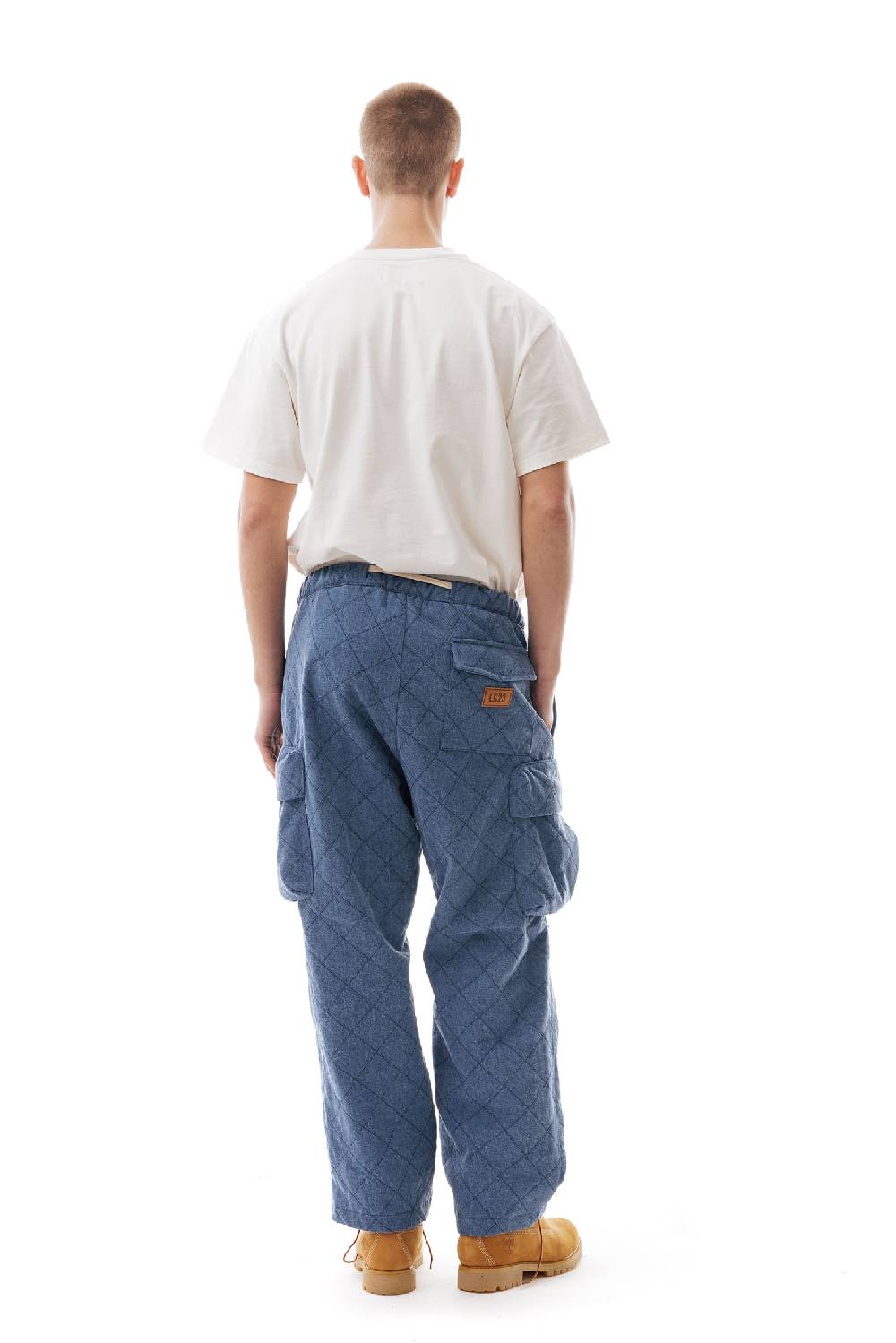 Lc23 Quilted Denim Cargo Pants Grandi sconti