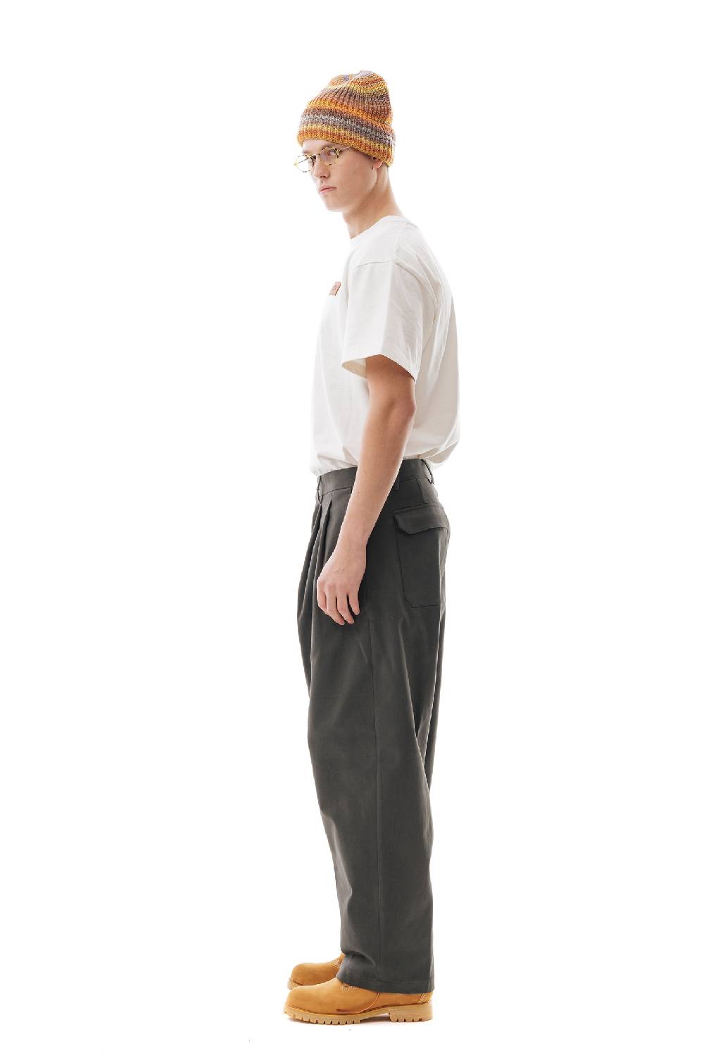 Lc23 Gabardina Double Pence Trousers Dark Grey Bestseller