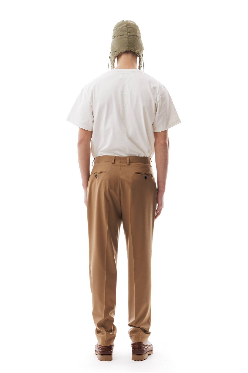 Lc23 Flannel Camel Trousers Enormi risparmi