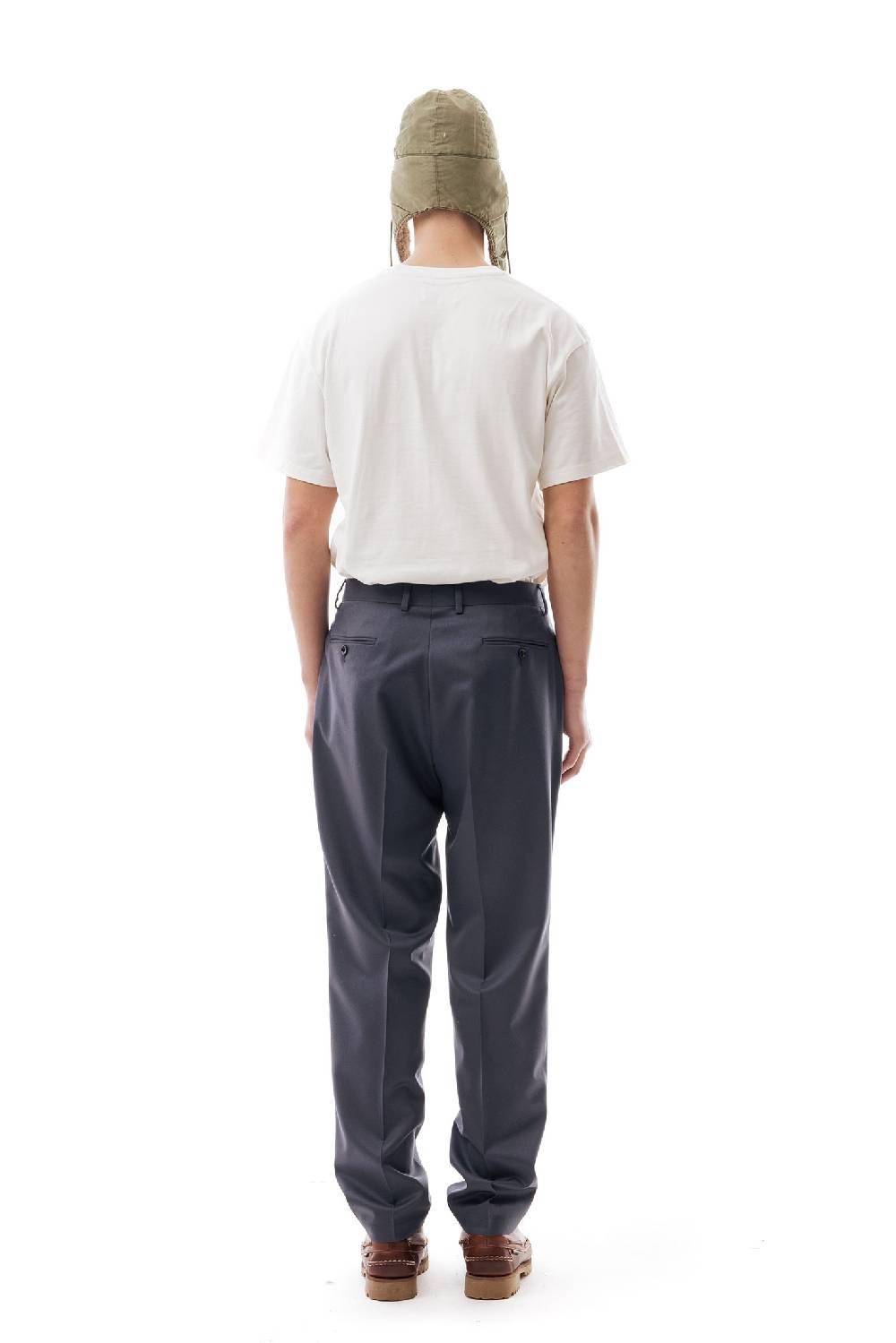 Lc23 Flannel Dark Grey Trousers Sconti VIP