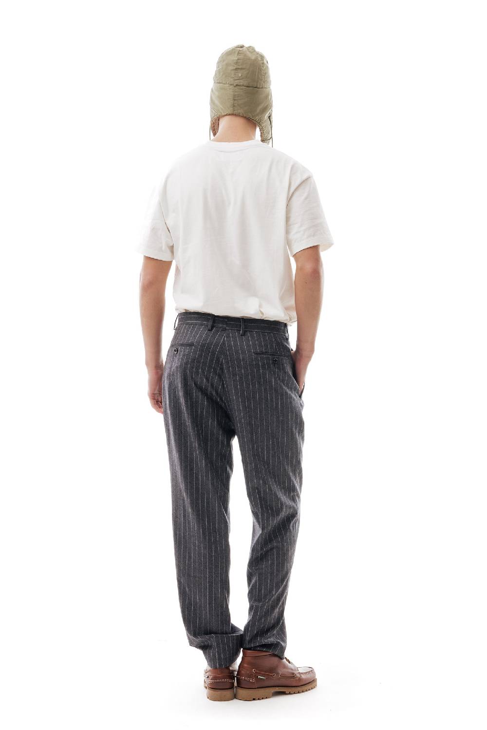 Lc23 Gessato Grey Trousers Super Saving Price