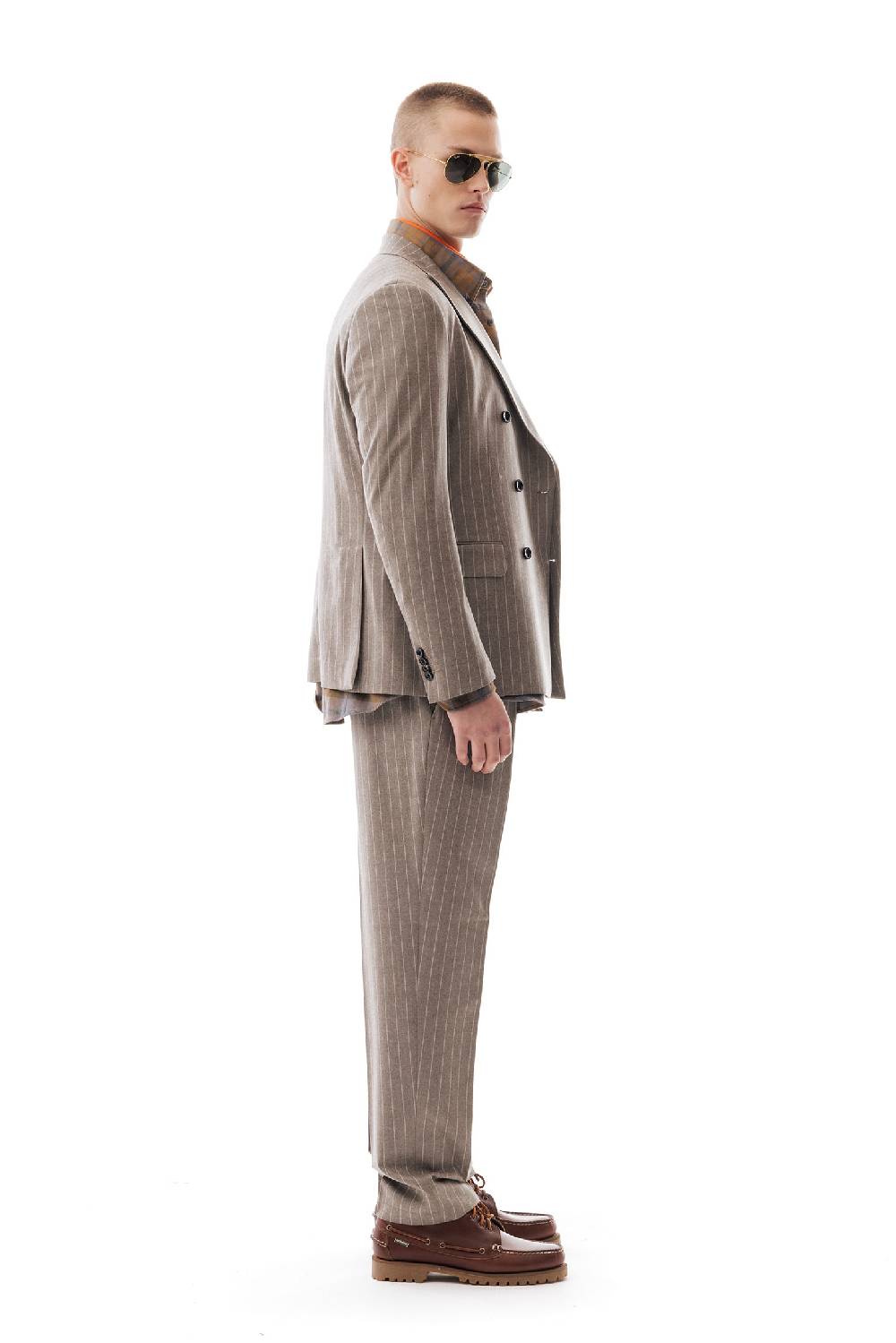 Lc23 Gessato Beige Blazer Ultimi tre giorni