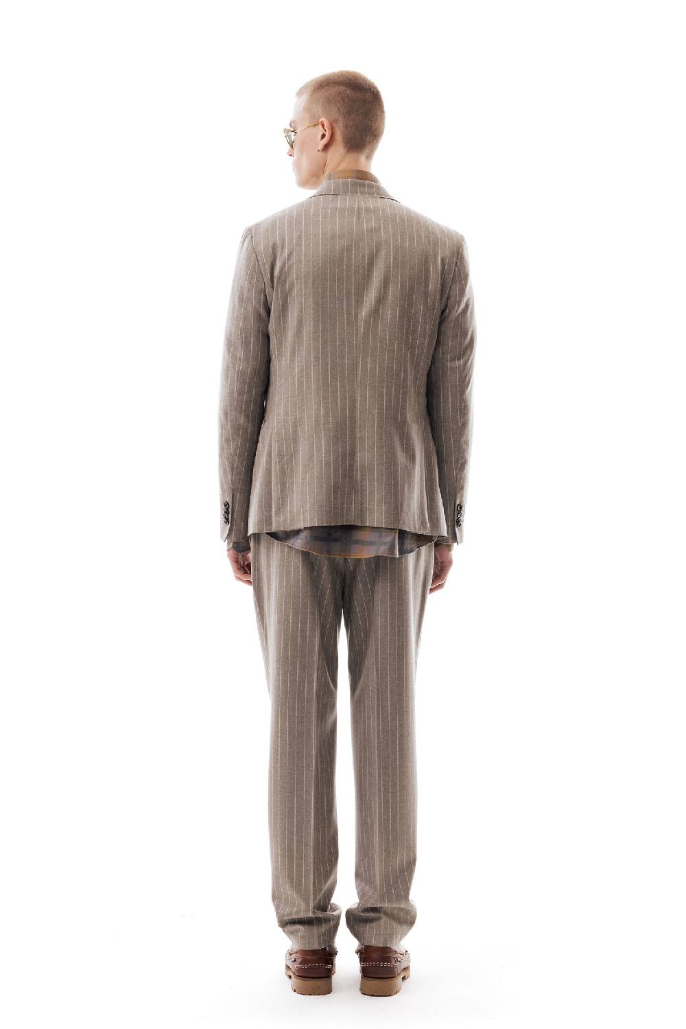Lc23 Gessato Beige Blazer Ultimi tre giorni