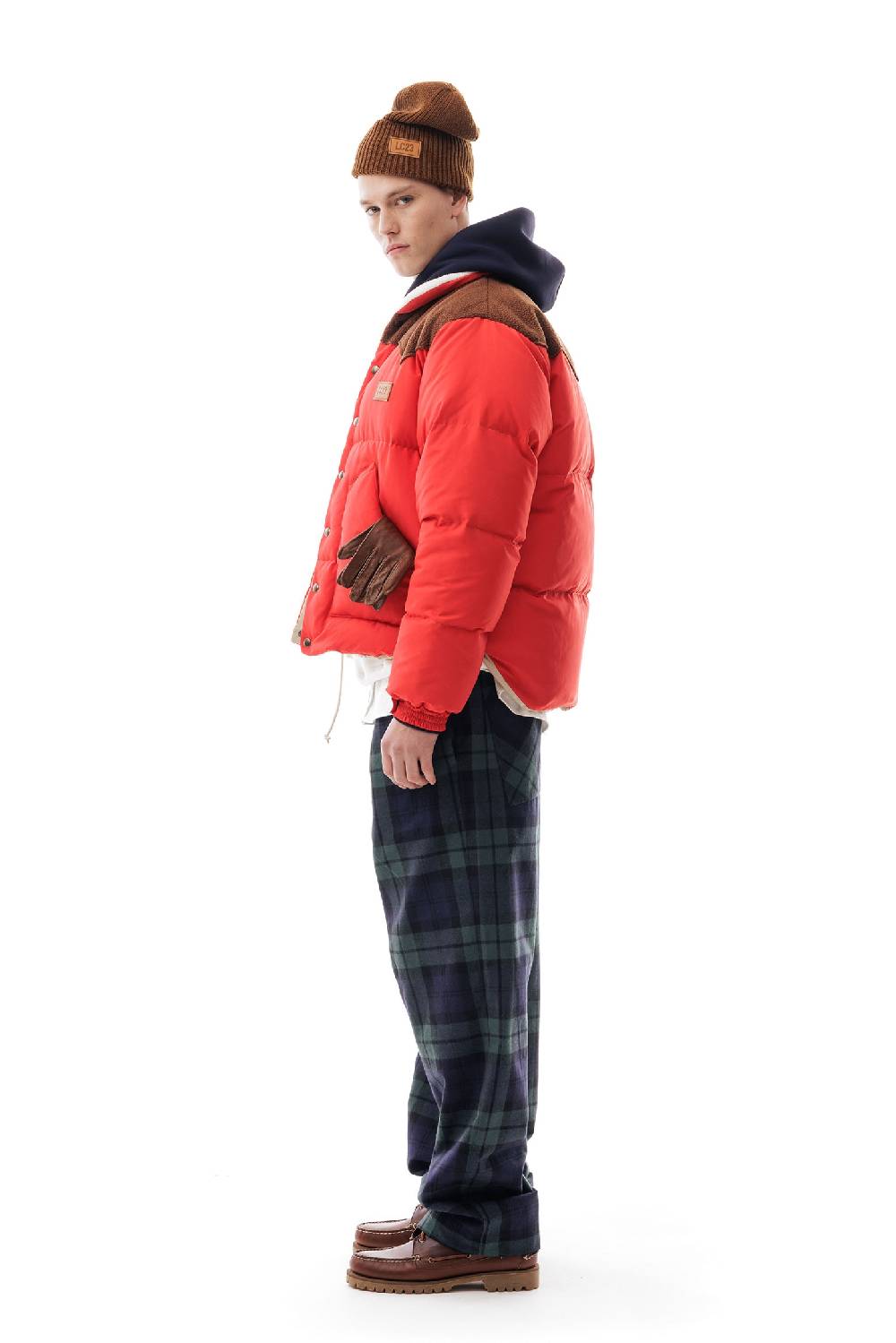 Lc23 Paneled Down Jacket Red Ultimo giorno