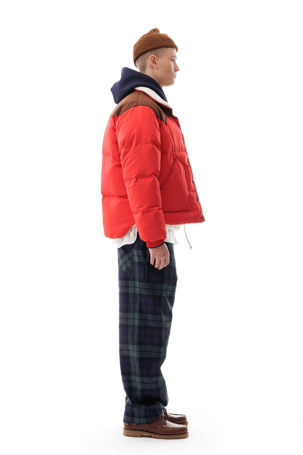 Lc23 Paneled Down Jacket Red Ultimo giorno