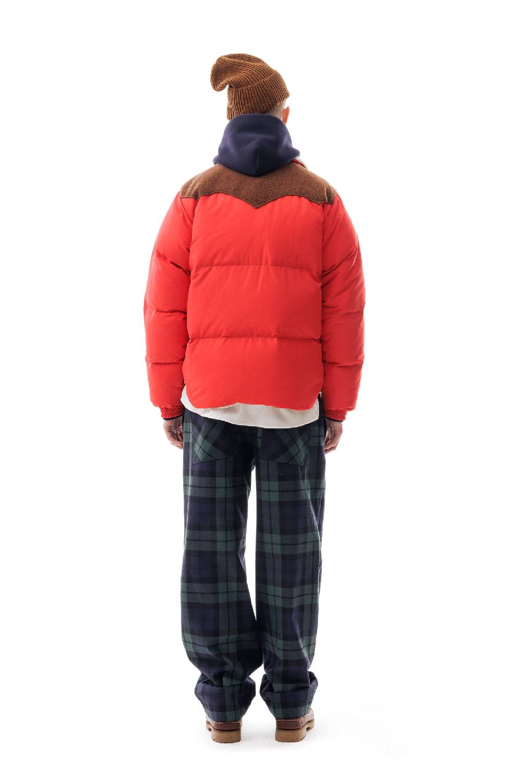 Lc23 Paneled Down Jacket Red Ultimo giorno