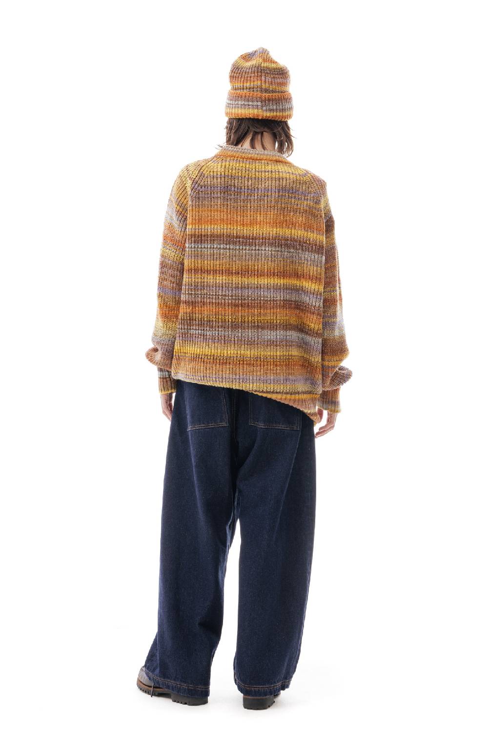 Lc23 Multicolor Sweater Yellow/Orange Enormi sconti