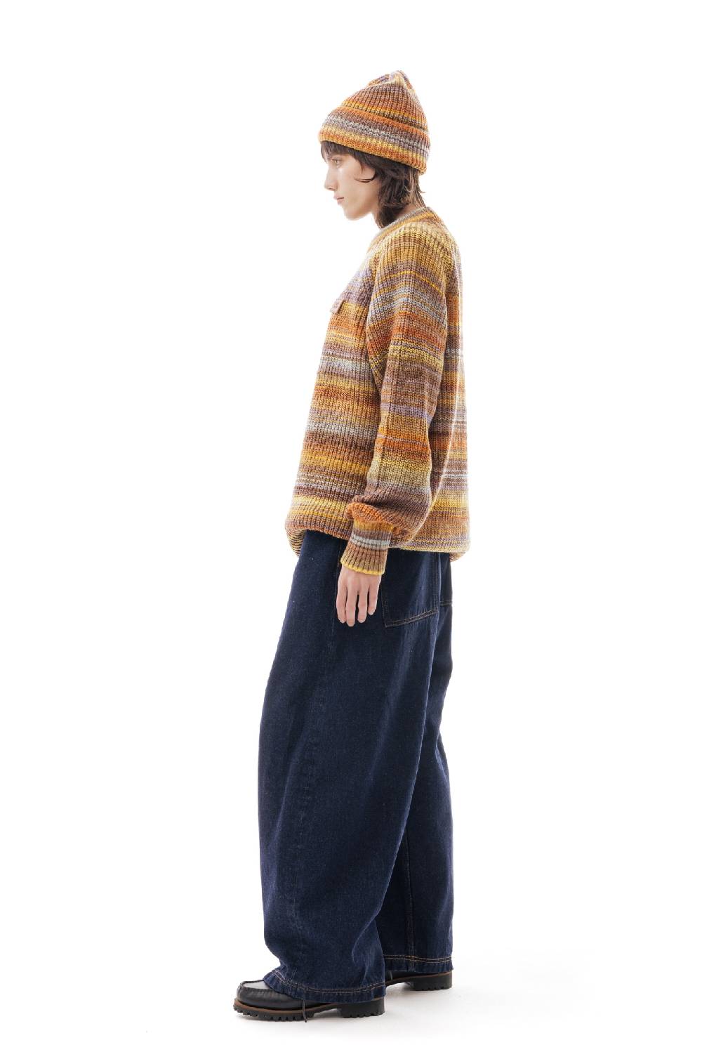 Lc23 Multicolor Sweater Yellow/Orange Enormi sconti
