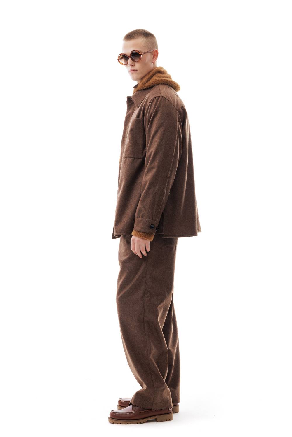 Lc23 WR Wool Overshirt Brown Black Friday Prezzi