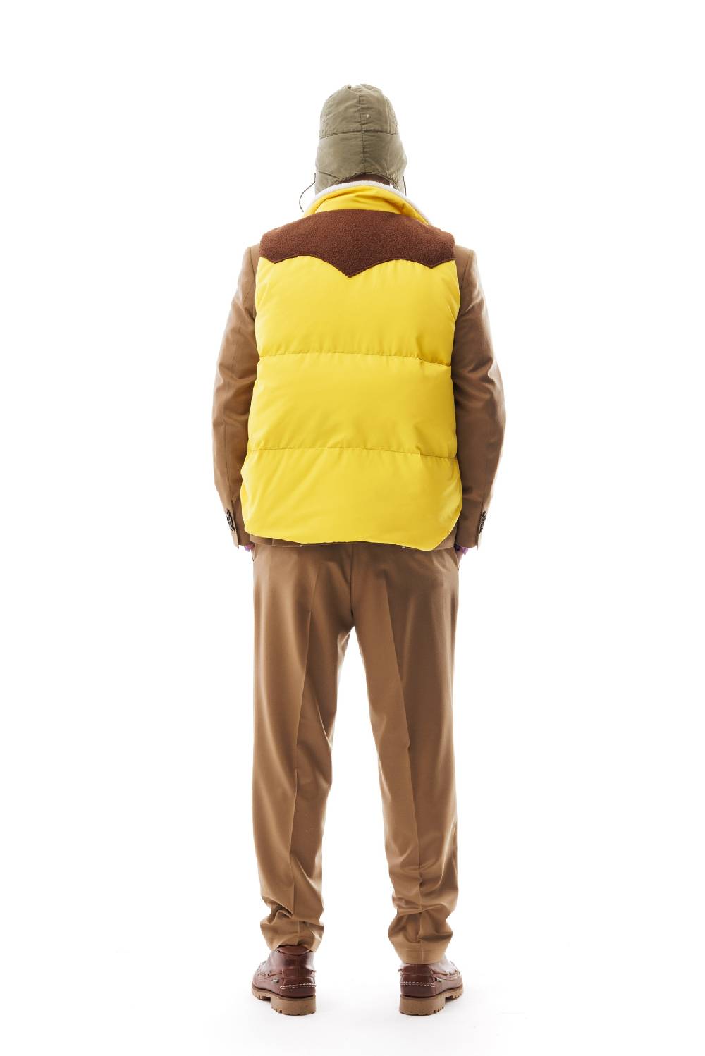 Lc23 Paneled Down Vest Yellow Pezzi Unici