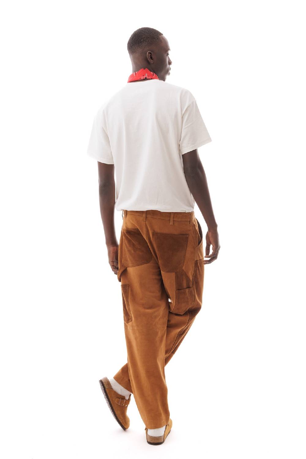 Lc23 Suede Work Trousers Camel Shopping Online