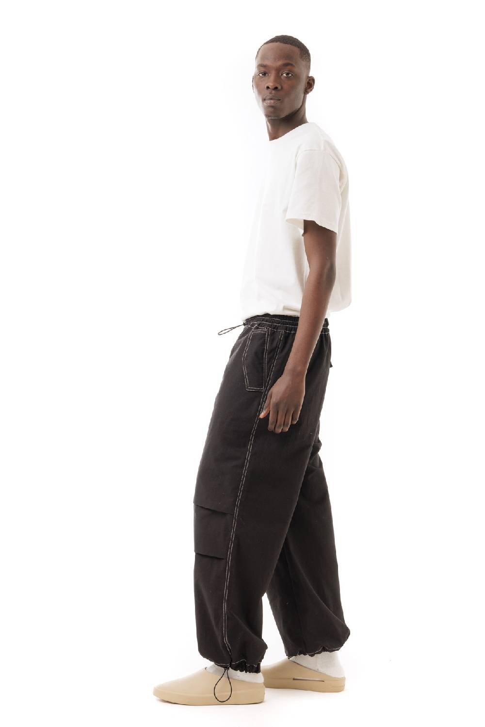 Lc23 Paracadute Pants Black Affare Del Giorno