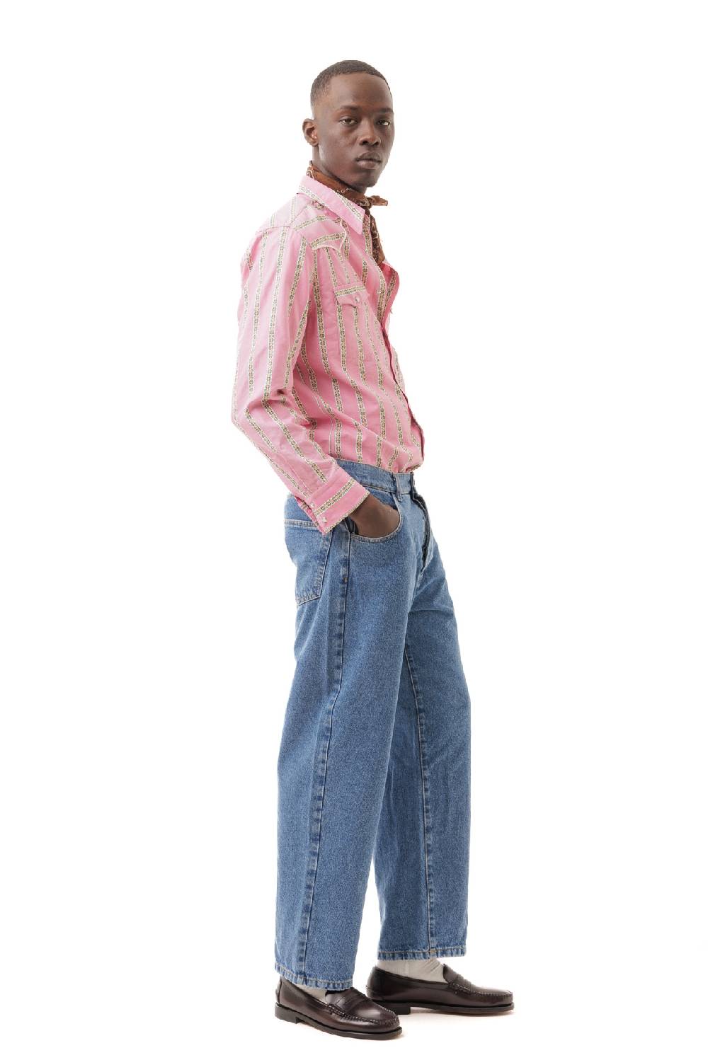 Lc23 Stripes&Flowers Western Shirt Pink Novità