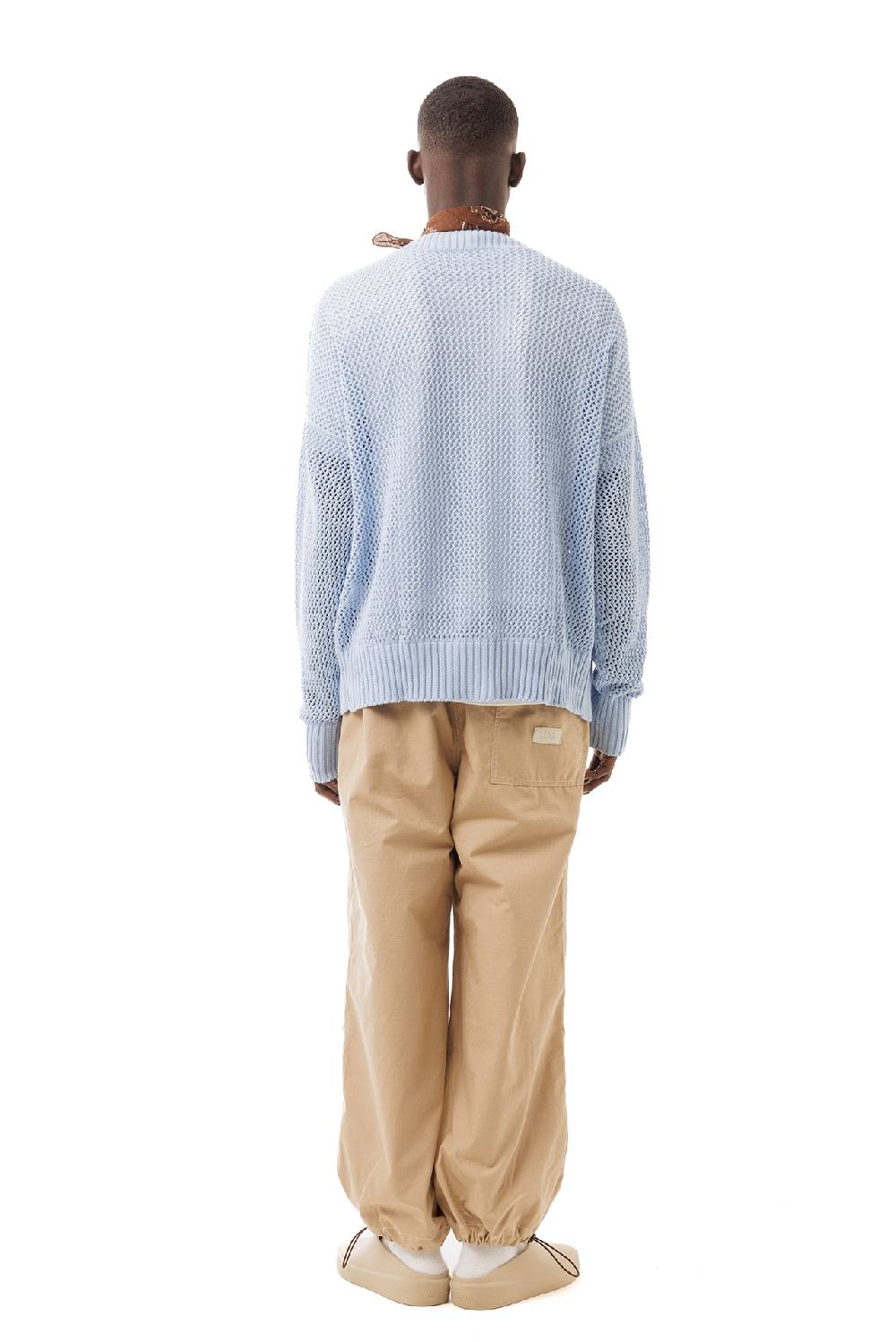 Lc23 Perforated Cardigan Pale Blue Comprare a buon mercato