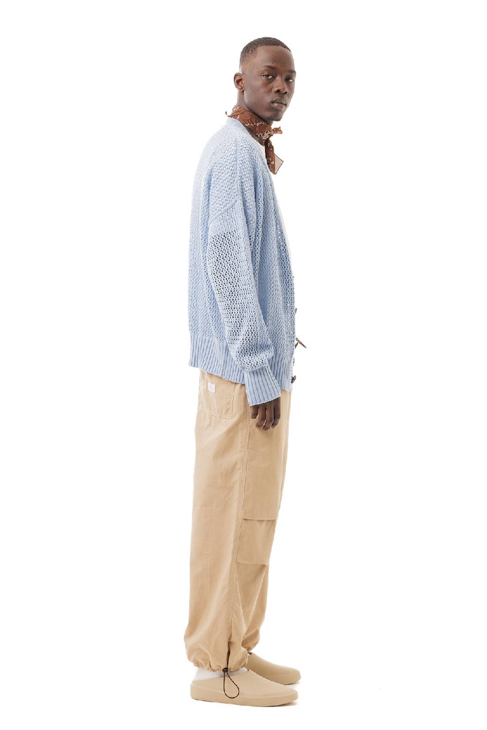 Lc23 Perforated Cardigan Pale Blue Comprare a buon mercato