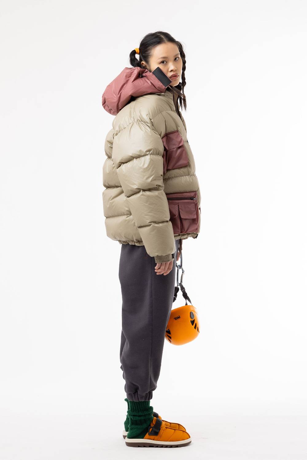 Lc23 Multipocket Down Jacket Beige/Pink Offerta Pasqua