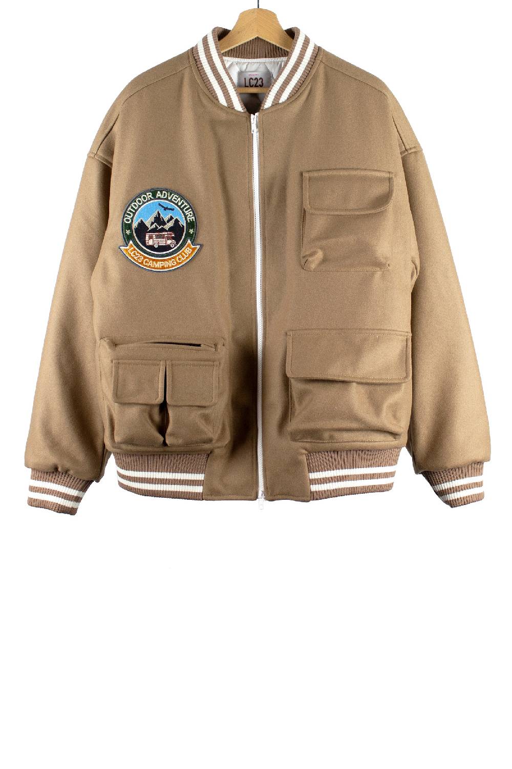 Lc23 Multipocket Varsity jacket Camel Offerta San Valentino