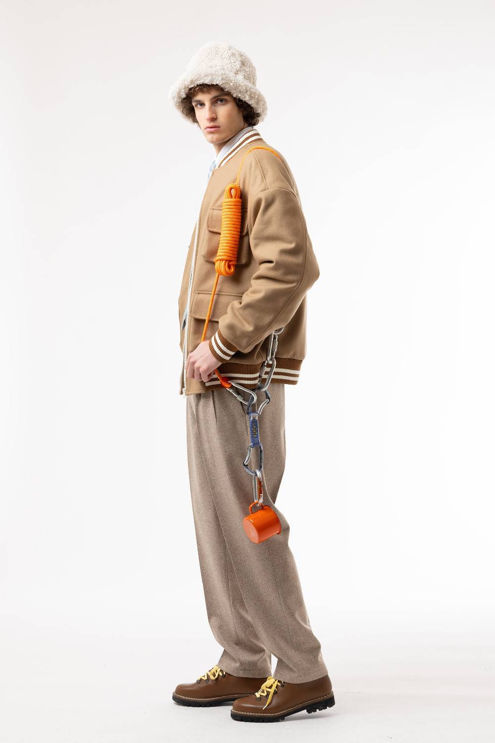 Lc23 Multipocket Varsity jacket Camel Offerta San Valentino