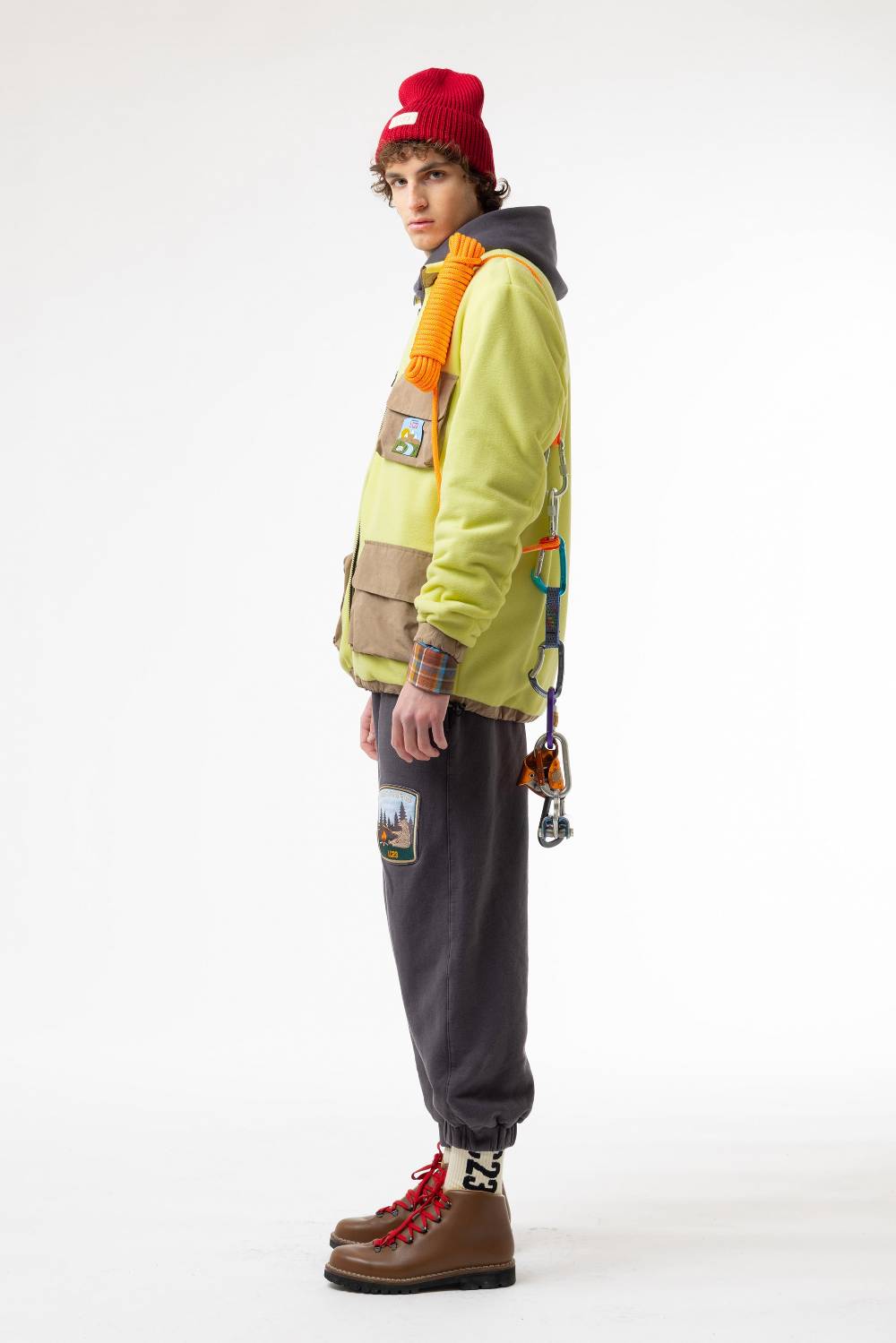 Lc23 Polartec Sherpa Jacket Yellow Smaltimento dello stoccaggio