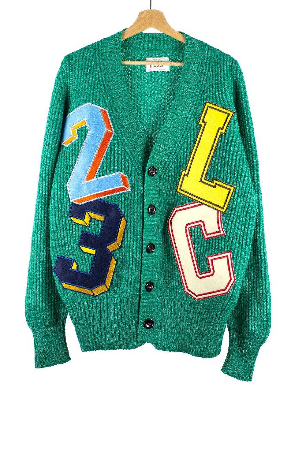 Lc23 Patch Cardigan Green Offerta temporanea