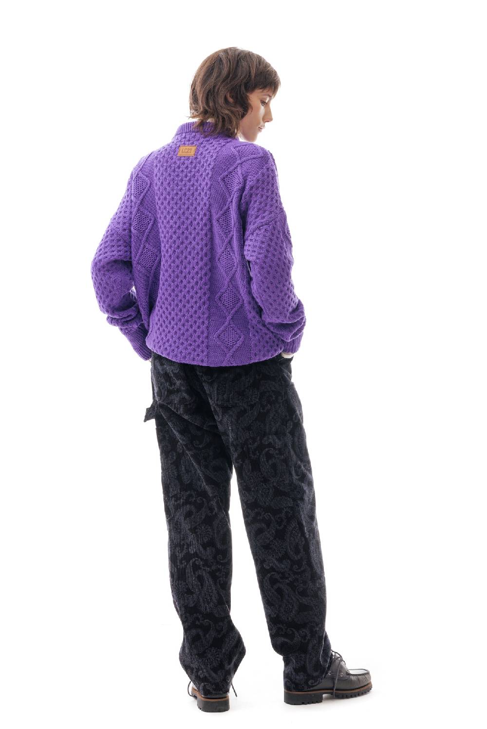 Lc23 Irish Knit Sweater Purple Nuovi prodotti
