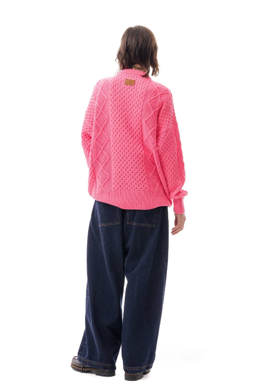 Lc23 Irish Knit Sweater Pink Enormi risparmi