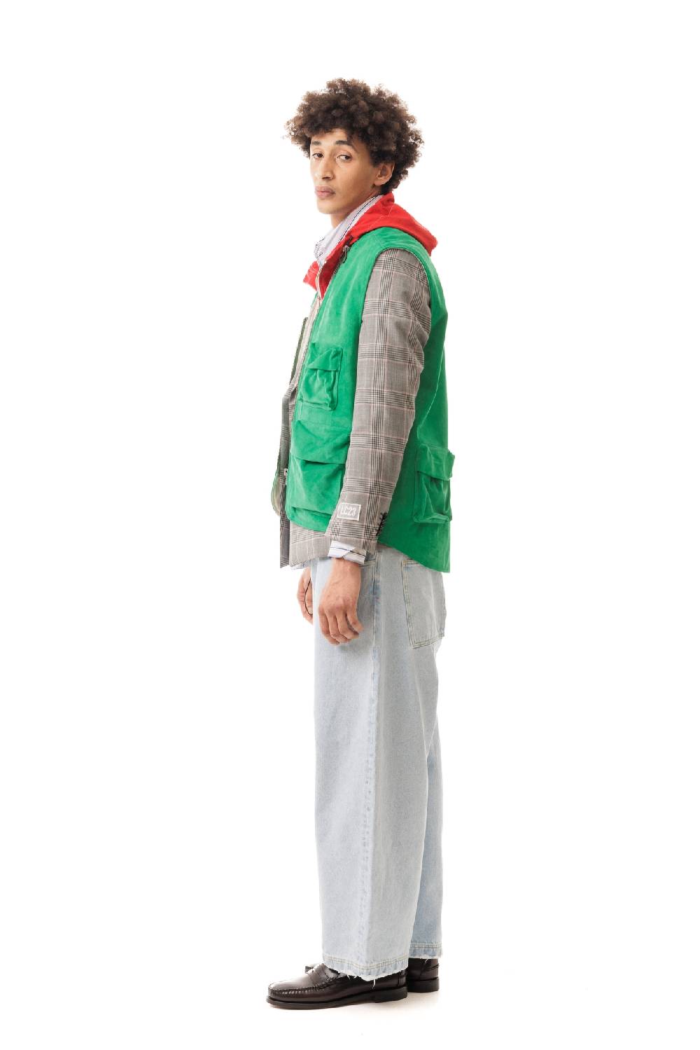 Lc23 Multipocket Suede Vest Green Fino al 55% di sconto
