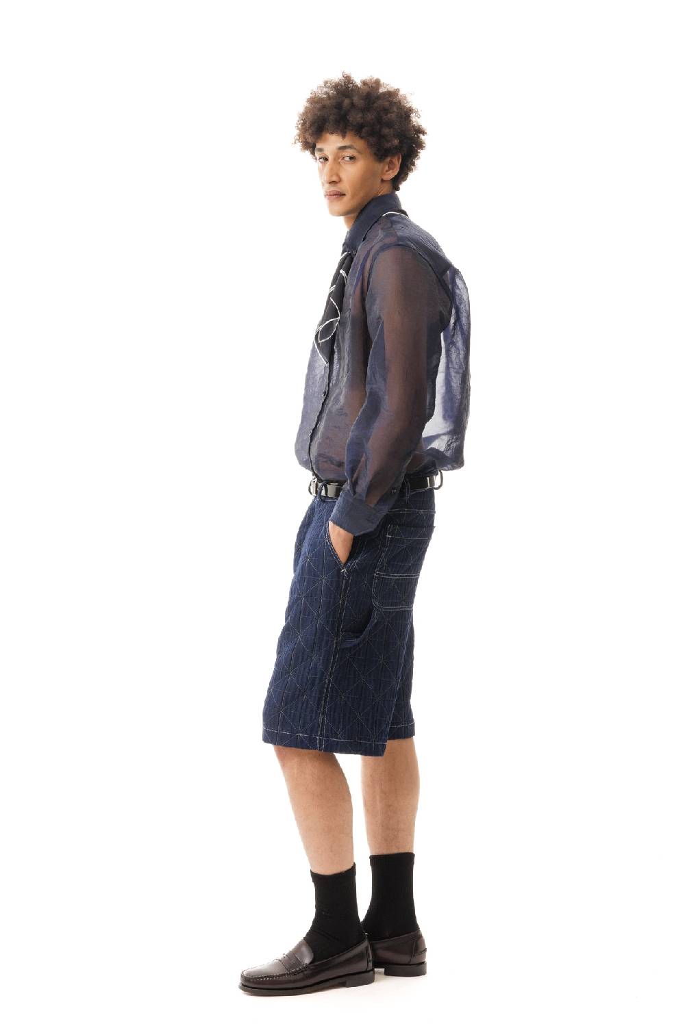 Lc23 Organza Nylon Shirt Navy 50% di sconto con spedizione gratuita
