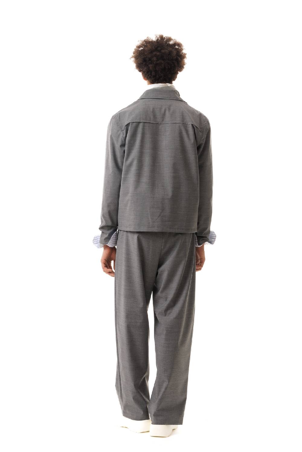 Lc23 Nylon-Wool Overshirt Grey Limitato a 3 giorni